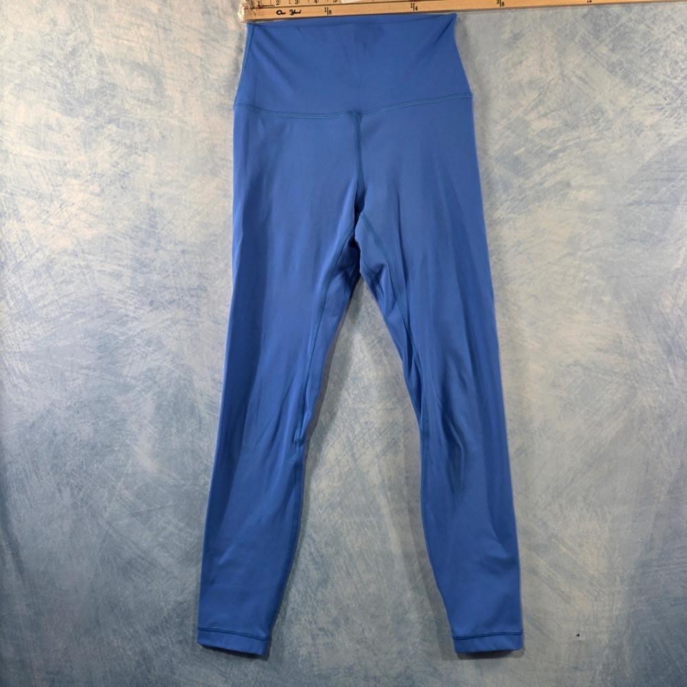 HeyNuts Women Blue High Waisted Yoga Leggings Size XS 7/8 Length HN035